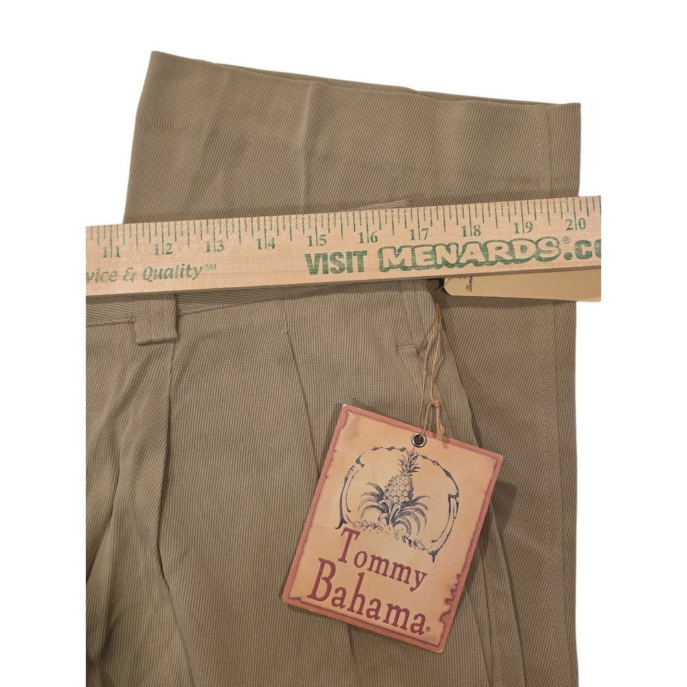 Tommy Bahama 100% Silk Reeder Pants Mens 34 Khaki Resort Casual NWT - Picture 3 of 12